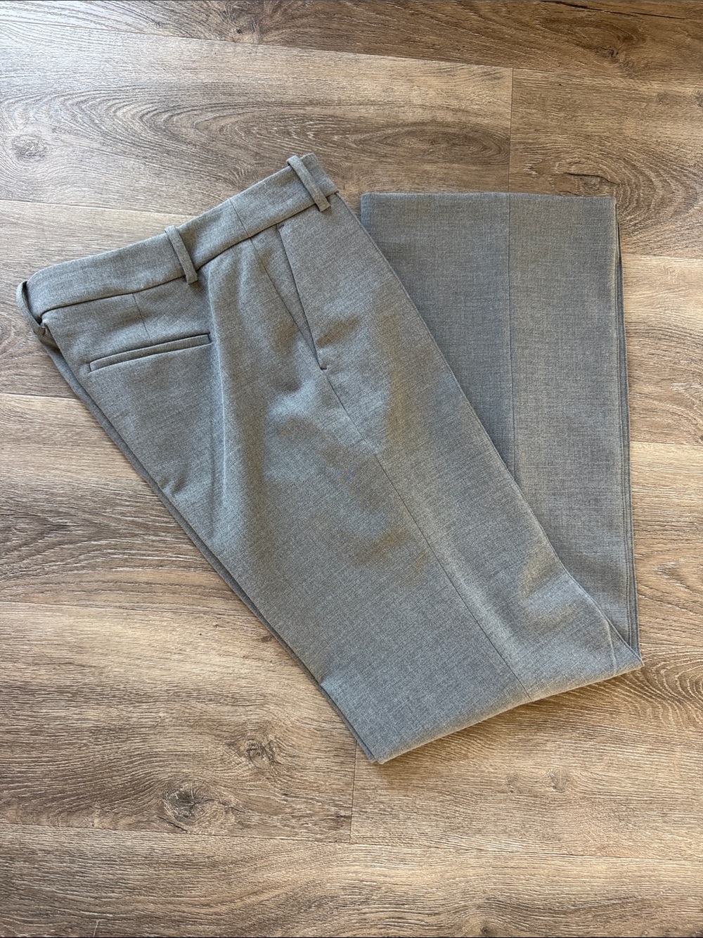 J. Crew Light Gray Flat-Front Dress pants